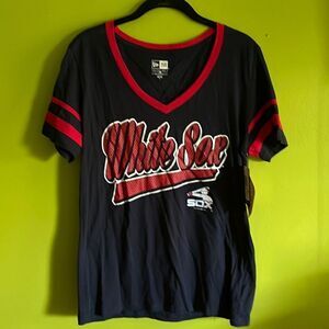NWT New Era Red White & Blue Chicago White Sox Tee Shirt Size L
